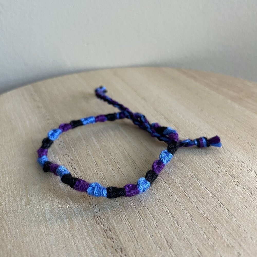 Mariel Bracelet, anklet, trendy, comfortable, tie, embroidery thread, woven, gif